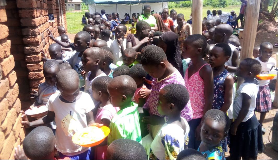 Hot meals for orphans.