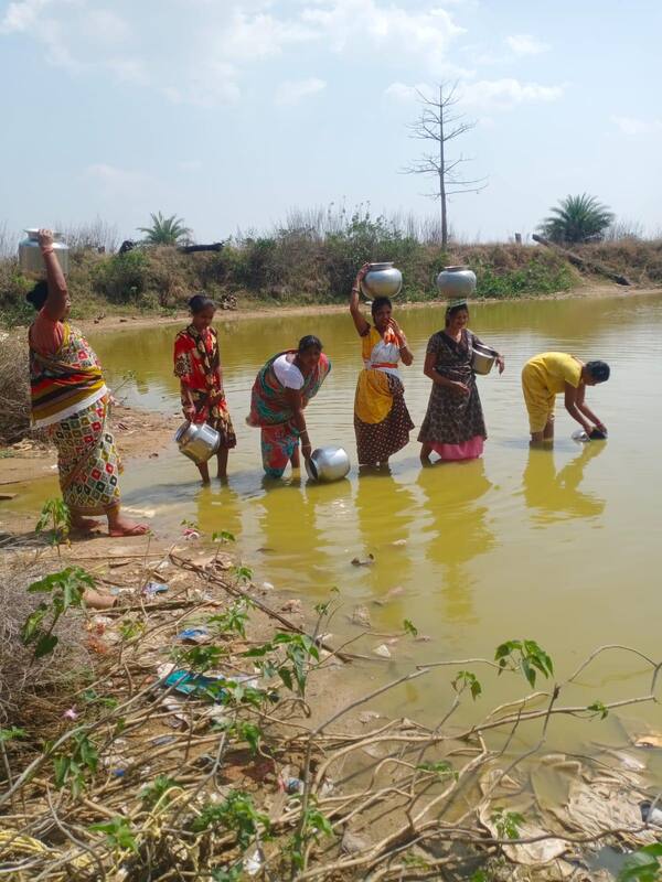 Drinking clean water