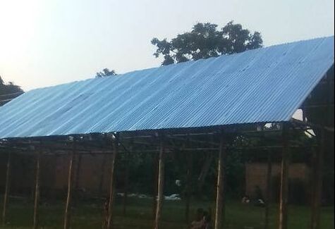 Iron sheets ready for church roofing