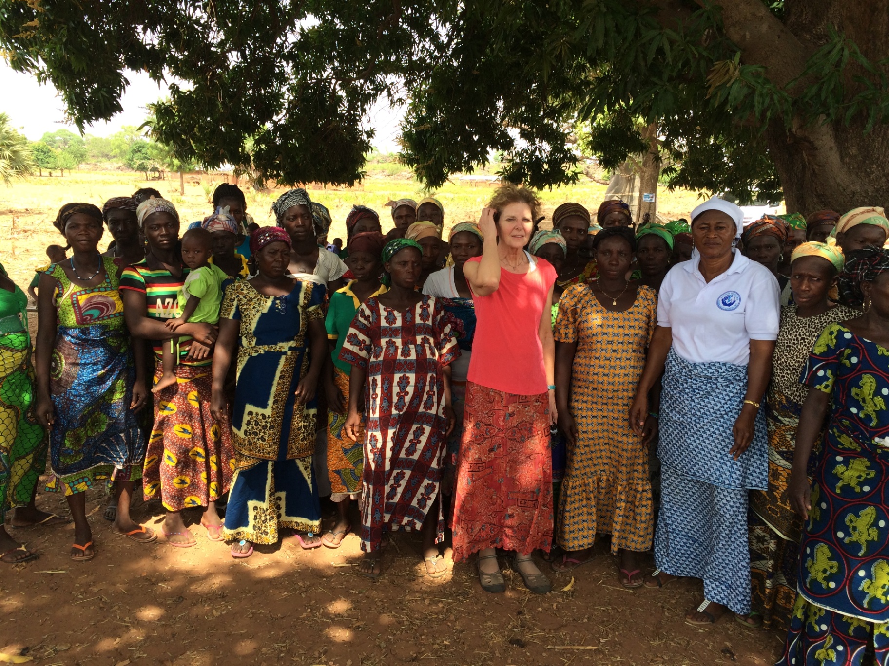Barb with women of the church in Ghana