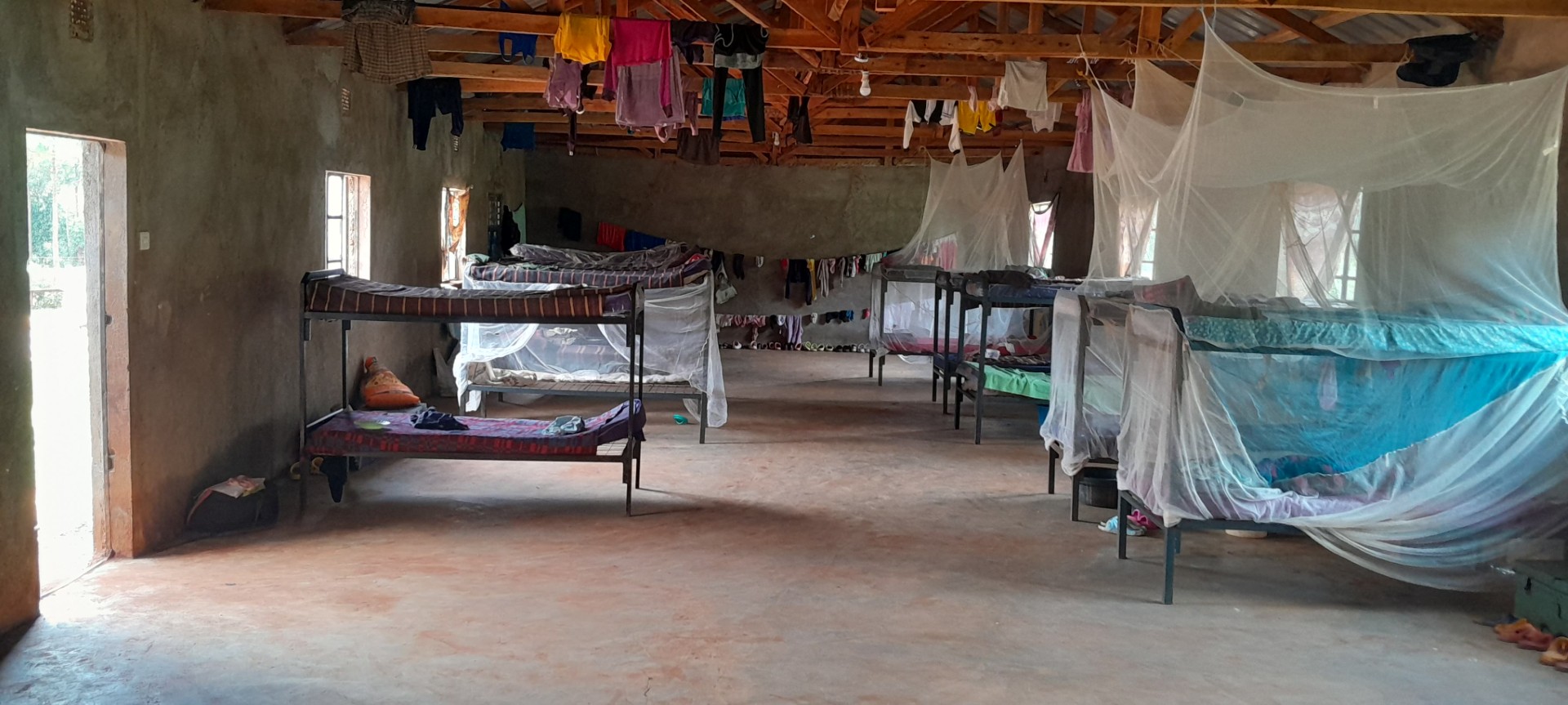 Dormitory beds at Mercy Mission